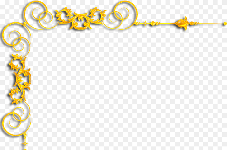 Raster Graphics Digital Image Web Browser Corner Gold Border, Art, Floral Design, Pattern Free Transparent Png