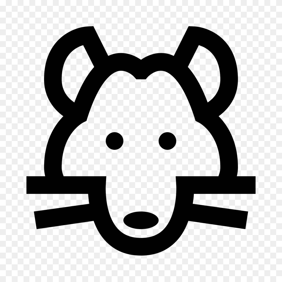Rat Icon, Gray Free Transparent Png