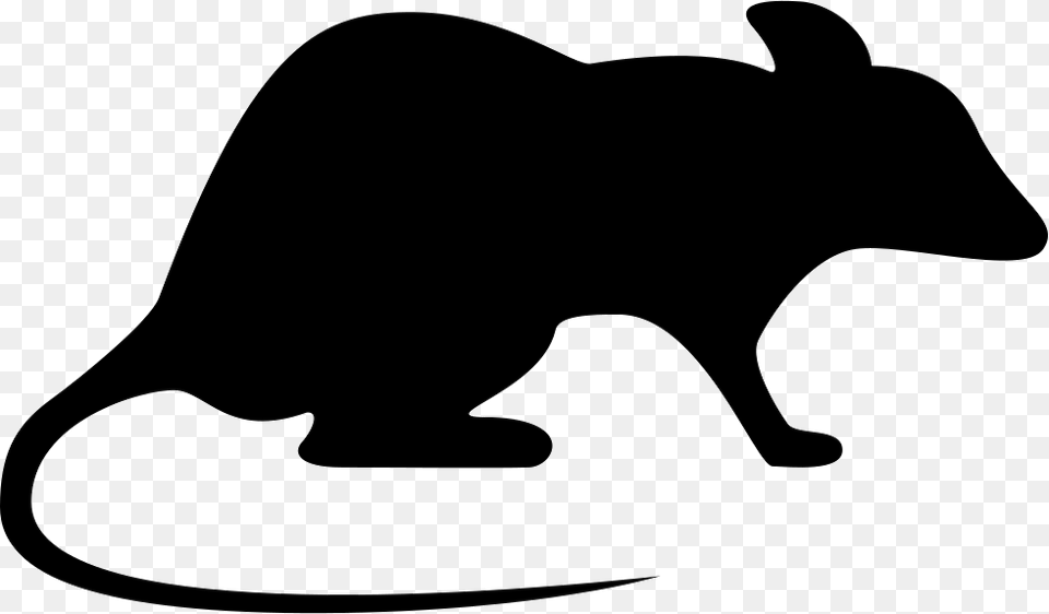 Rat Looking Right Icon Download, Silhouette, Animal, Mammal, Clothing Free Transparent Png