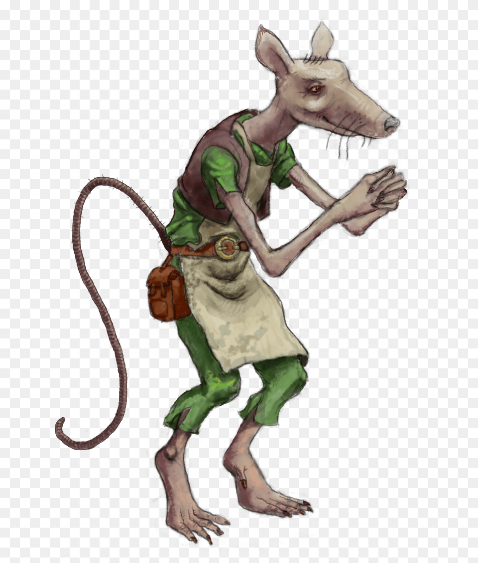 Rat People Opengameartorg Fantasy Shopkeeper, Person, Animal, Mammal, Wildlife Png Image