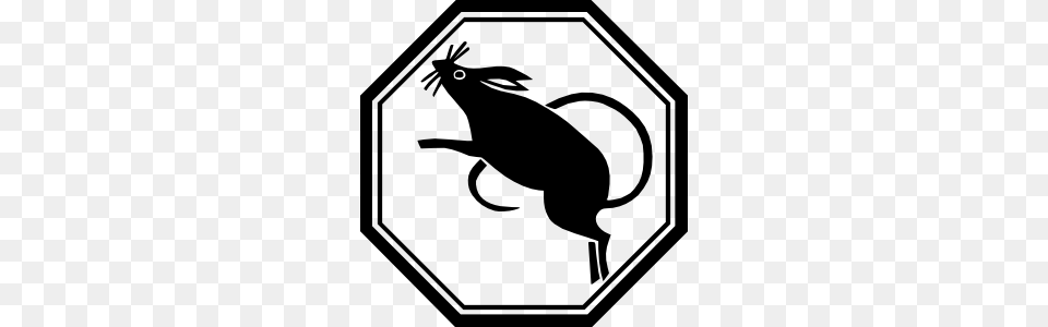 Rat Rodent Clip Art Vector, Sign, Symbol, Road Sign, Person Free Png Download