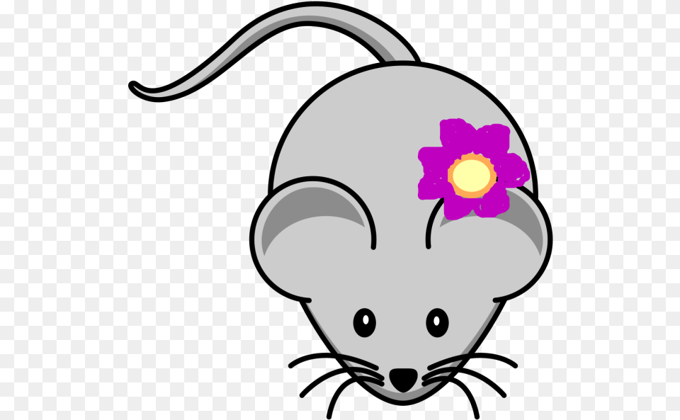 Rat With Flower Svg Clip Art For Web Download Clip Rats Clip Art, Computer Hardware, Electronics, Hardware, Mouse Png