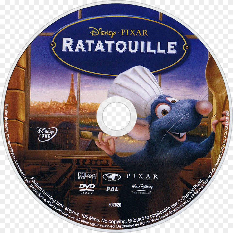 Ratatouille Blu Ray Disc, Disk, Dvd, Adult, Female Free Png Download
