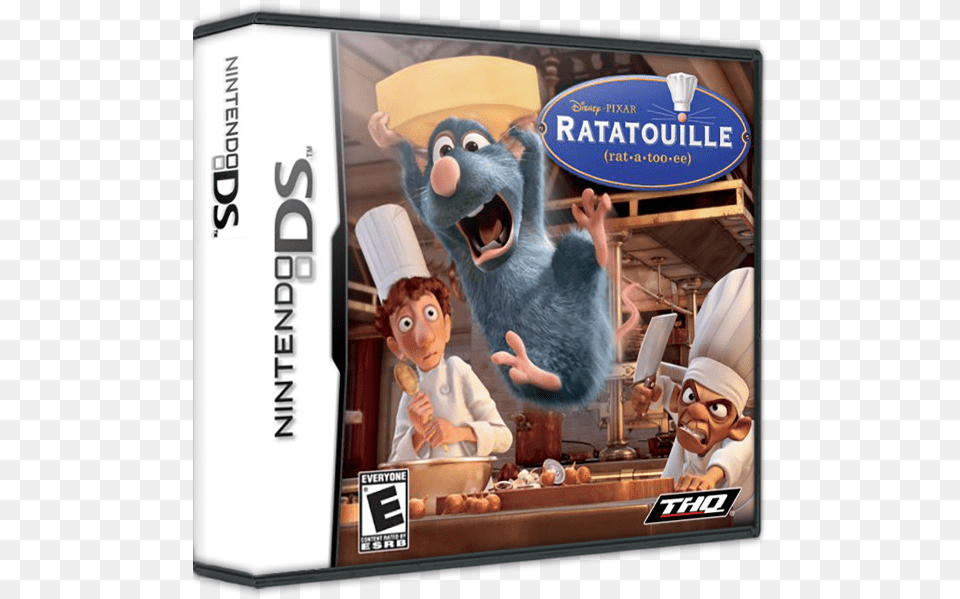 Ratatouille Box Front Ratatouille Box 3d Disney Ratatouille Ds Game, Baby, Person, Face, Head Free Transparent Png