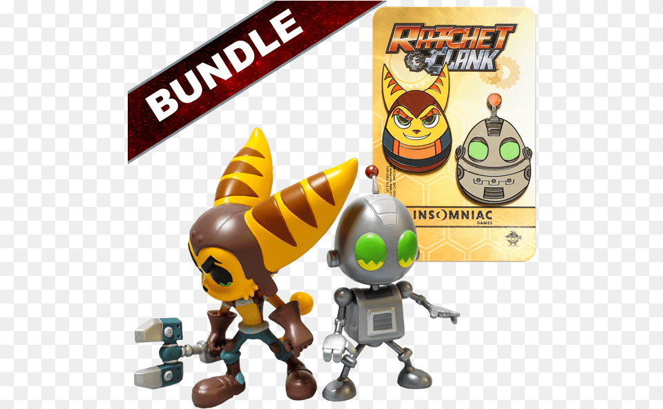 Ratchet Amp Clank Vinyl Figures Bundle Ratchet And Clank All, Baby, Person Free Png