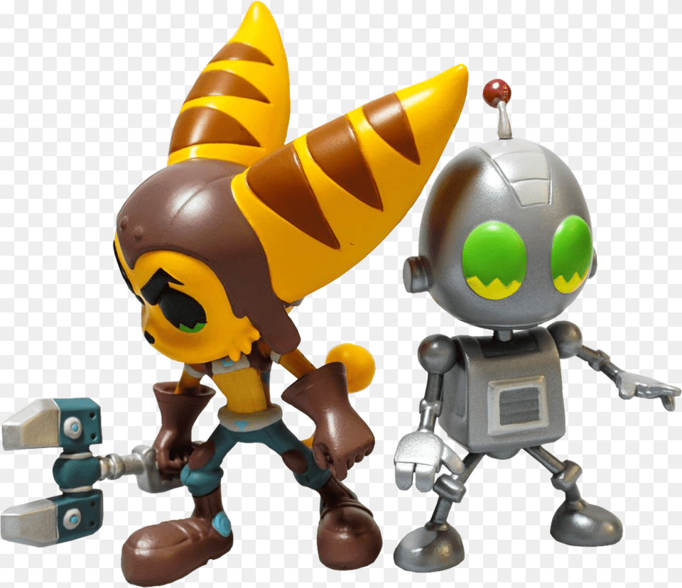 Ratchet Amp Clank Vinyl Figures Ratchet And Clank Vinyl For Sale, Toy, Robot Free Png Download