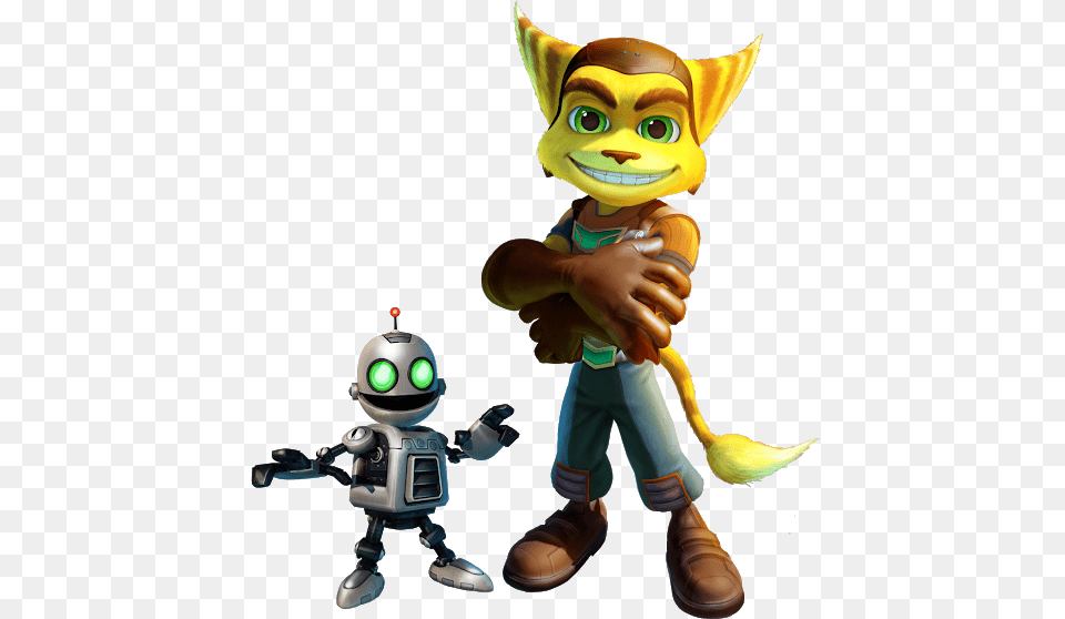 Ratchet And Clank Amp The Gamers Club, Toy, Baby, Person, Robot Free Png