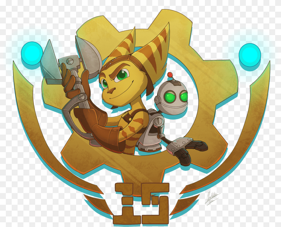 Ratchet And Clank Fan Art Download Ratchet Und Clank Art, Baby, Person, Face, Head Free Transparent Png