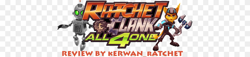 Ratchet And Clank Poster Ratchet And Clank All 4 One, Baby, Person, Robot Free Png Download