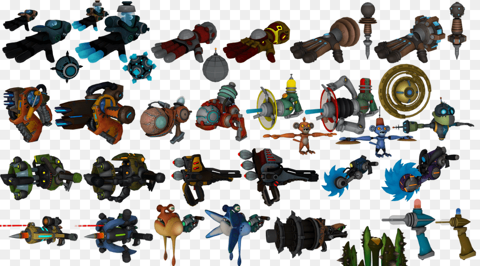 Ratchet And Clank Weapon Models, Machine, Wheel, Toy, Baby Free Transparent Png