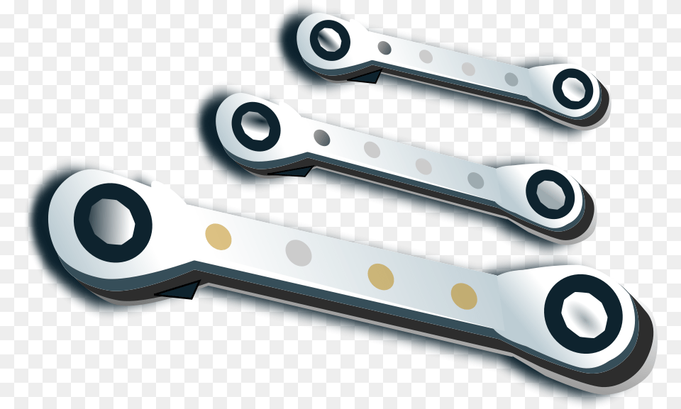 Ratchet Spanner Set Svg Clip Arts Wrench, Blade, Razor, Weapon, Electronics Png Image