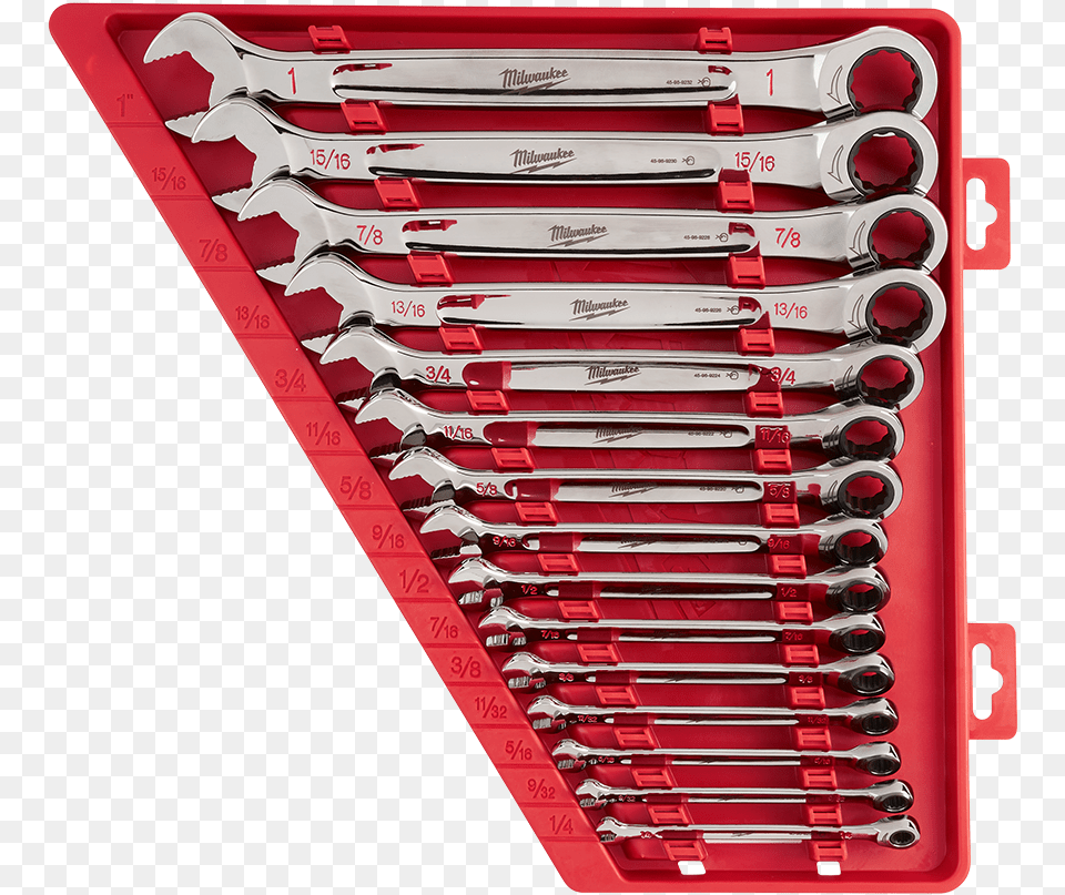 Ratcheting Combination Wrench Set Sae Milwaukee Ratcheting Wrench Set Free Png