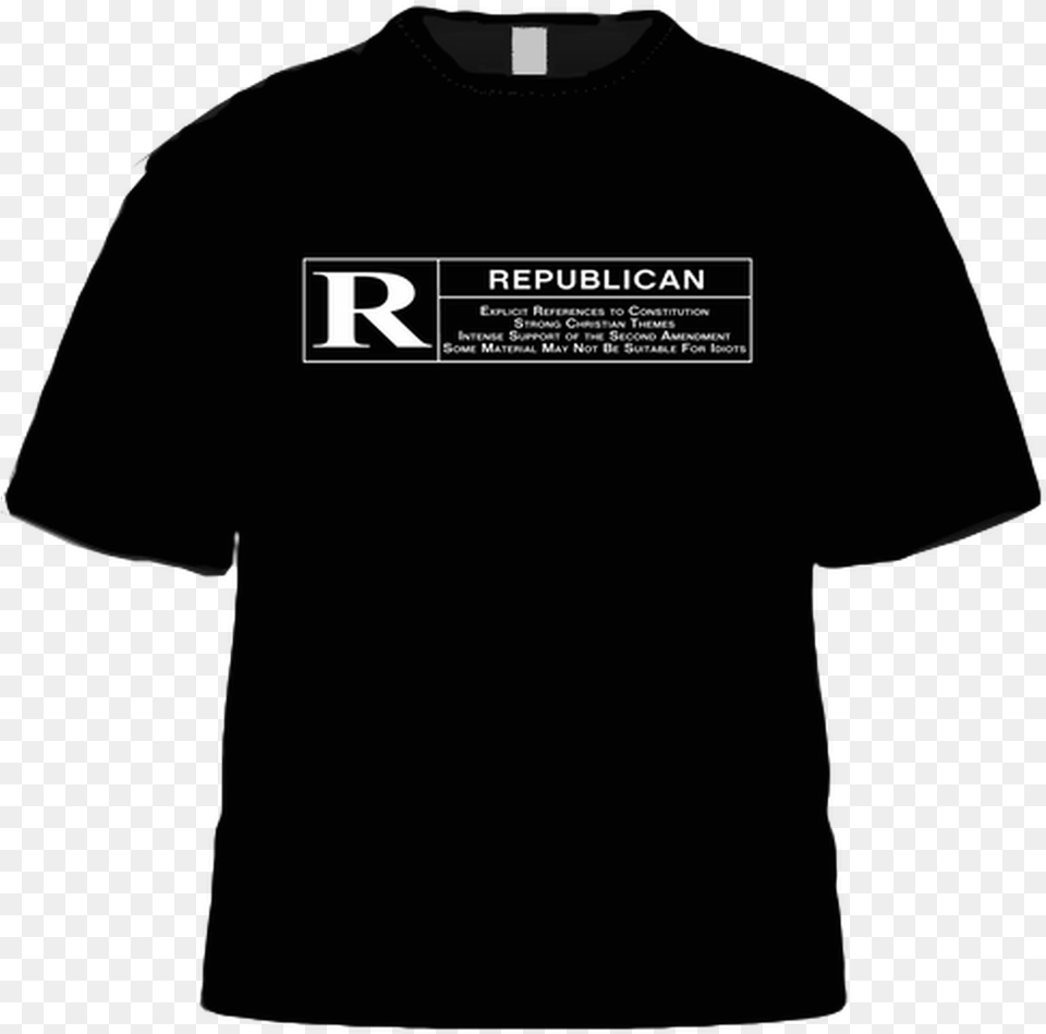Rated R For Republican Shirt Republican Logo Shirt, Clothing, T-shirt, Adult, Male Free Png