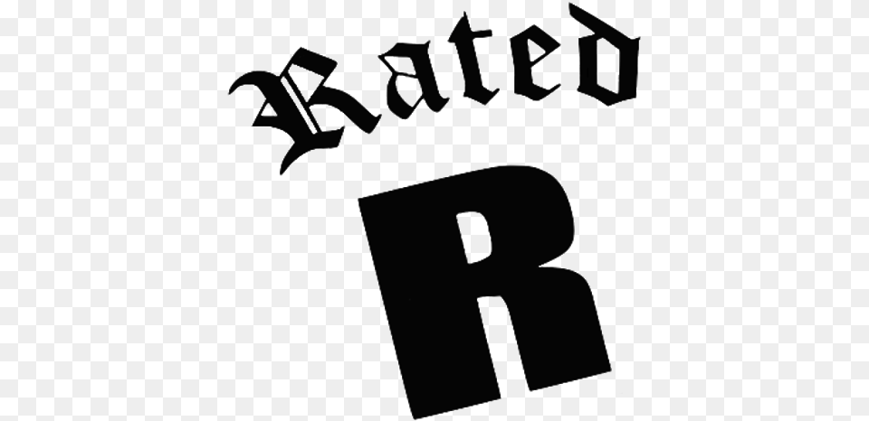 Rated R Logo White Love Rap, Text, Number, Symbol Free Png
