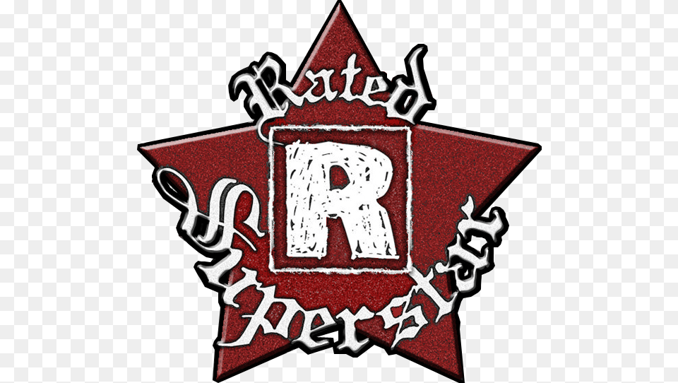 Rated R Superstar Edge Logo Rated R Superstar Logo, Emblem, Symbol, Sticker Free Png Download