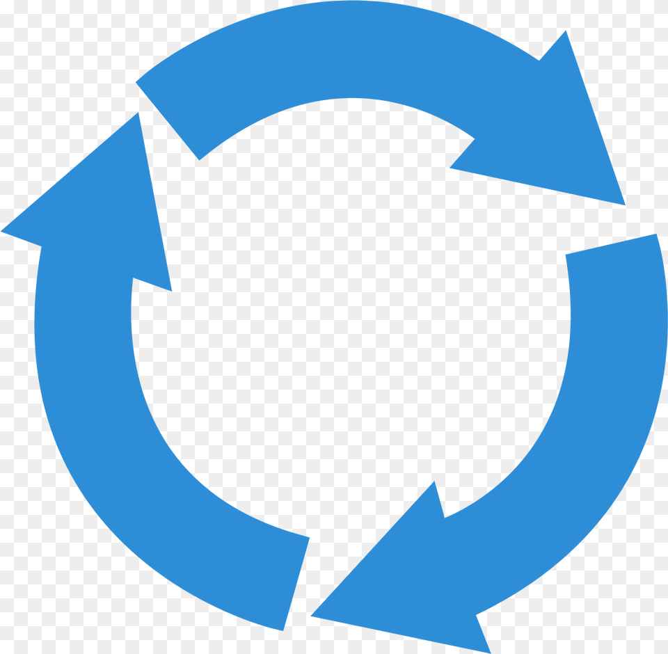 Rates Blue Circular Arrows, Recycling Symbol, Symbol Free Png