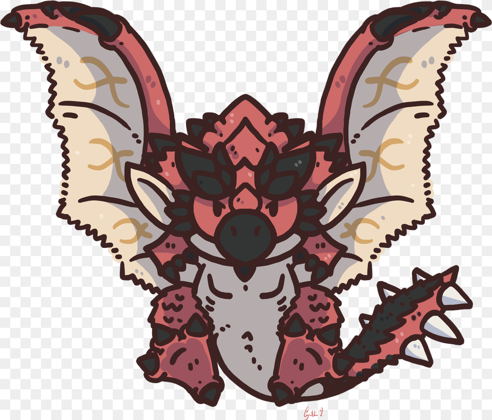 Rathalos In Monster Hunter Games Monster Hunter World Rathalos Chibi, Accessories, Art, Ornament, Animal Free Png