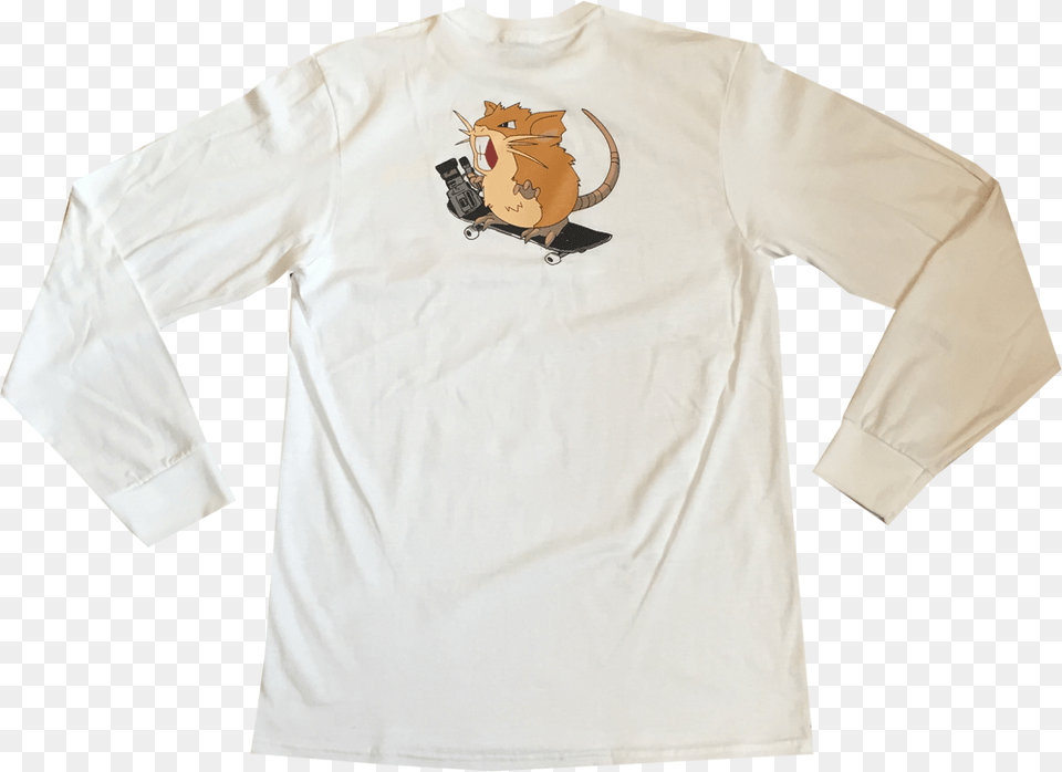 Raticate T Shirt Back, Clothing, Long Sleeve, Sleeve, T-shirt Free Png Download