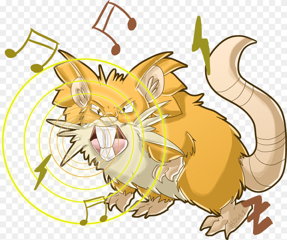 Raticate Used Uproar By Hedgey Illustration, Animal, Mammal, Lion, Wildlife Free Transparent Png