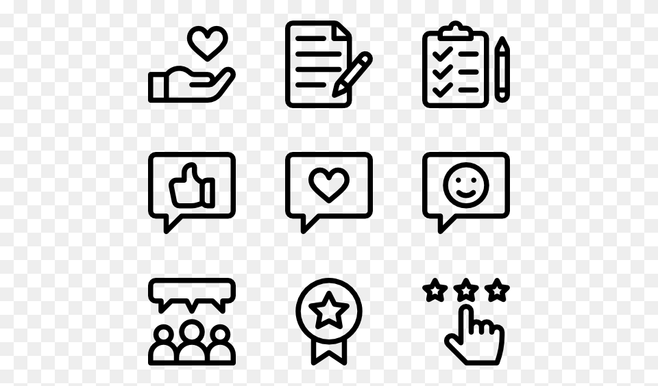 Rating Icons, Gray Free Png Download
