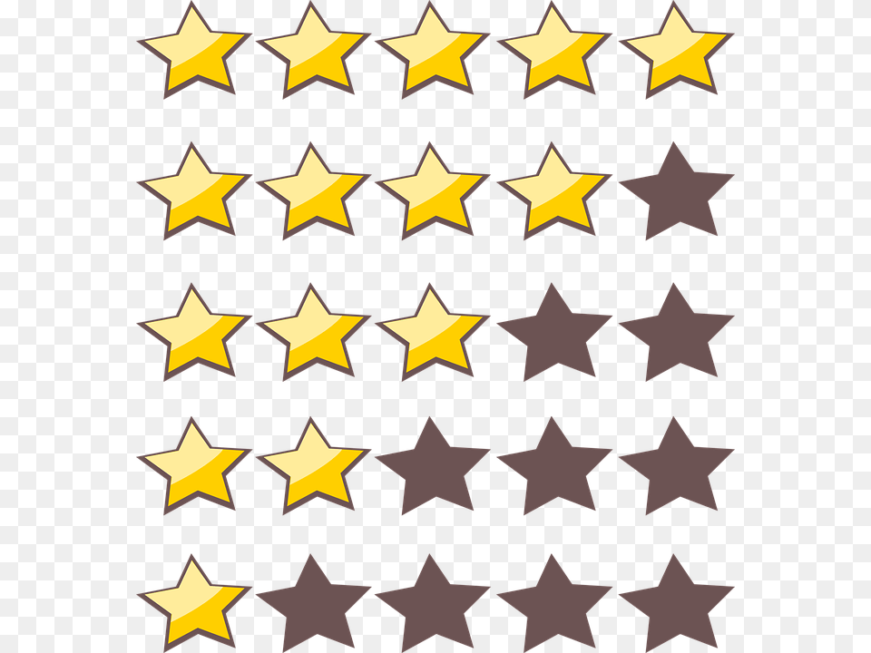 Rating Star Photo 1 5 Star Rating, Pattern, Symbol, Texture, Can Free Png