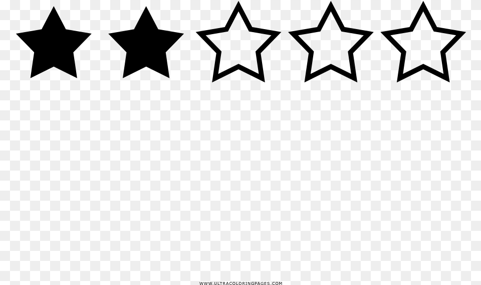 Rating Stars Coloring, Gray Png Image