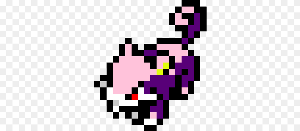 Rattata Pixel Art With No Pixel Art Pokemon, Purple, First Aid Free Png Download