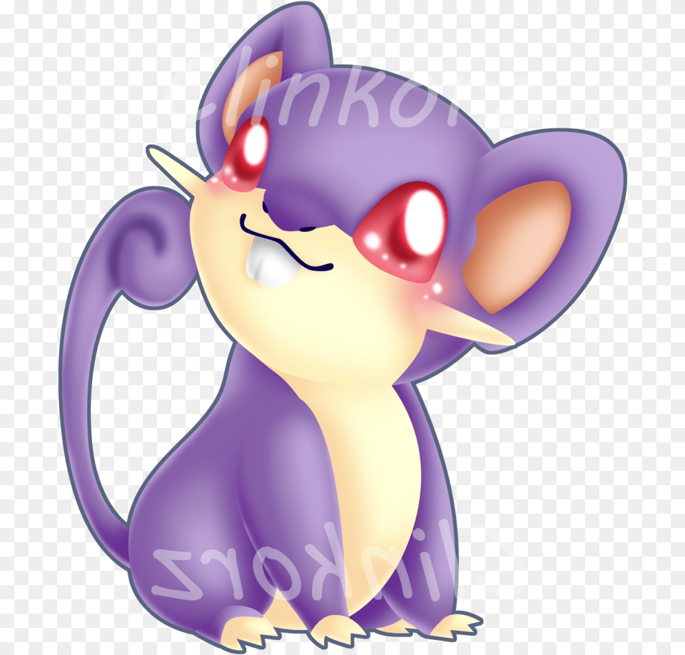Rattata Pokemon Rattata, Purple Png Image