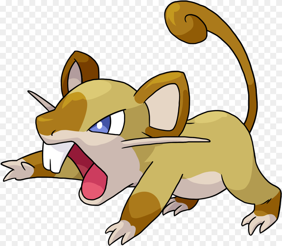 Rattata Raticate Image With No Pokemon Rattata, Cartoon Free Png