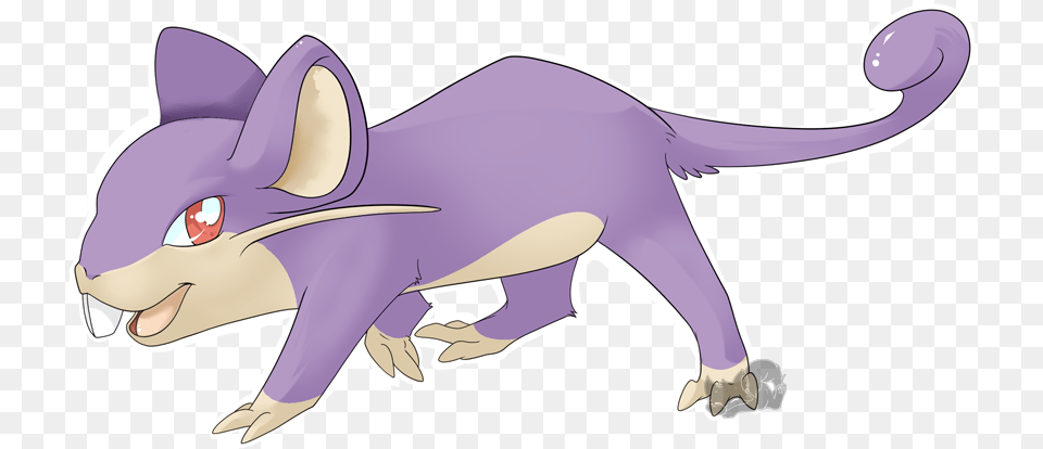 Rattata Transparent Rattata, Purple, Animal, Kangaroo, Mammal Free Png Download