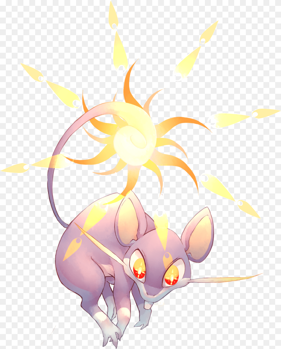 Rattata Used Sunny Day And Thunder Rat, Animal, Mammal Png