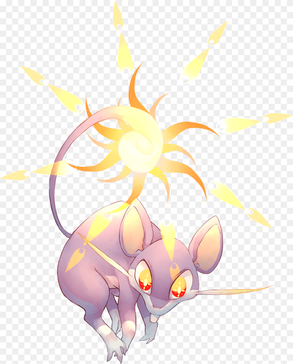 Rattata Used Sunny Day Game Art Hq Pokemon Tribute Illustration, Animal, Mammal, Wildlife, Fish Png