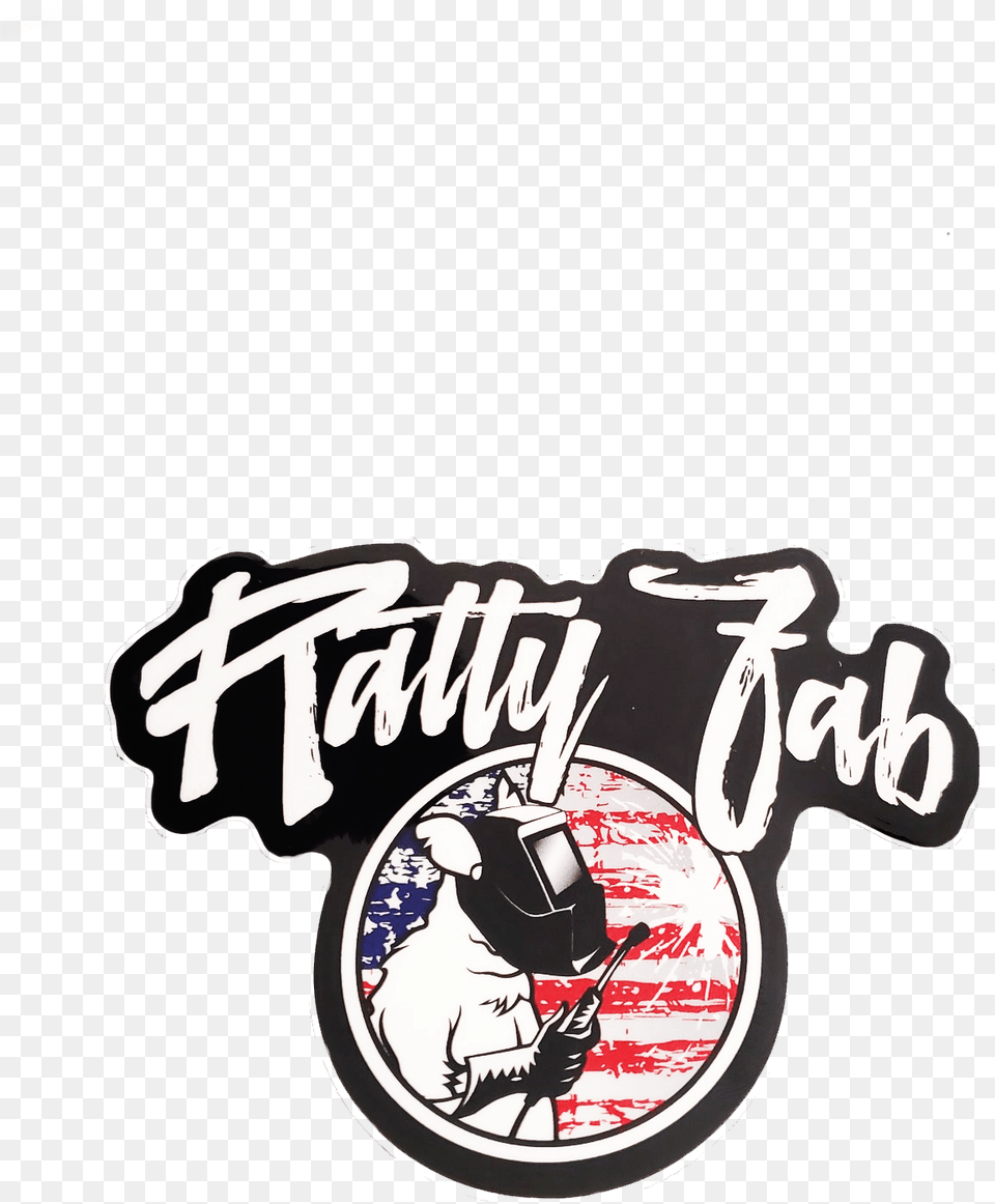 Ratty Fab Slap Sticker Welding Fabricator Plymouth Illustration, Logo, Person, Smoke Pipe Png Image