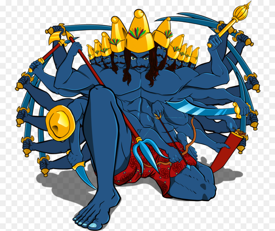 Ravana Clipart, Art, Graphics, Person, Face Free Png