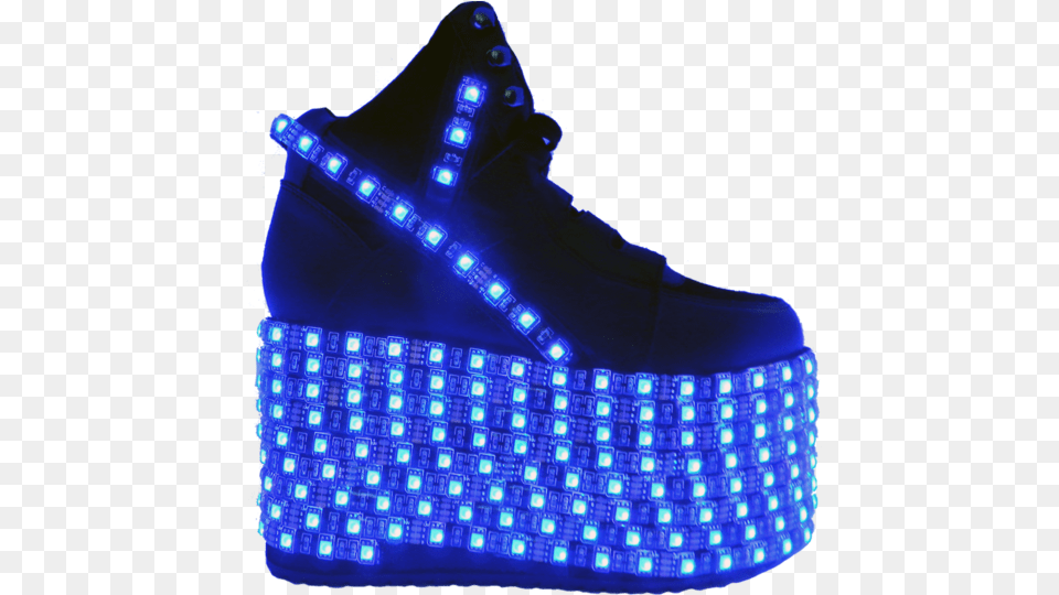 Rave Lights Platform Light Up High Top Shoes, Electronics, Led, Clothing, Footwear Png