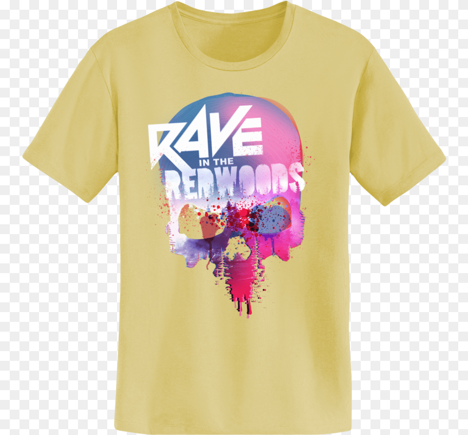 Rave Skull Men S Active Shirt, Clothing, T-shirt Png