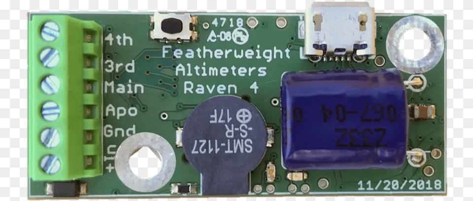 Raven Altimeter Electronic Component, Electronics, Hardware, Printed Circuit Board Free Png Download