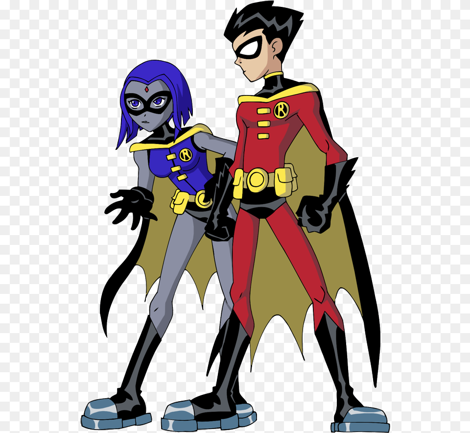 Raven And Robin Starfire, Book, Comics, Publication, Adult Free Transparent Png