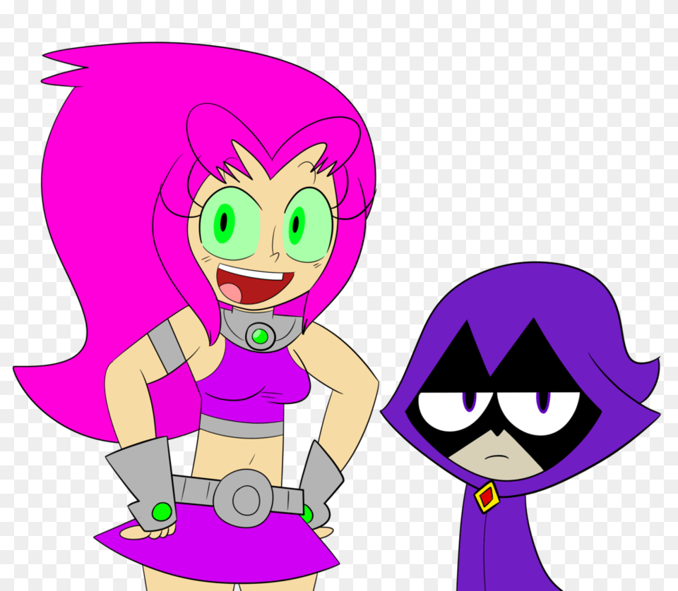 Raven And Starfire, Book, Publication, Comics, Purple Free Png