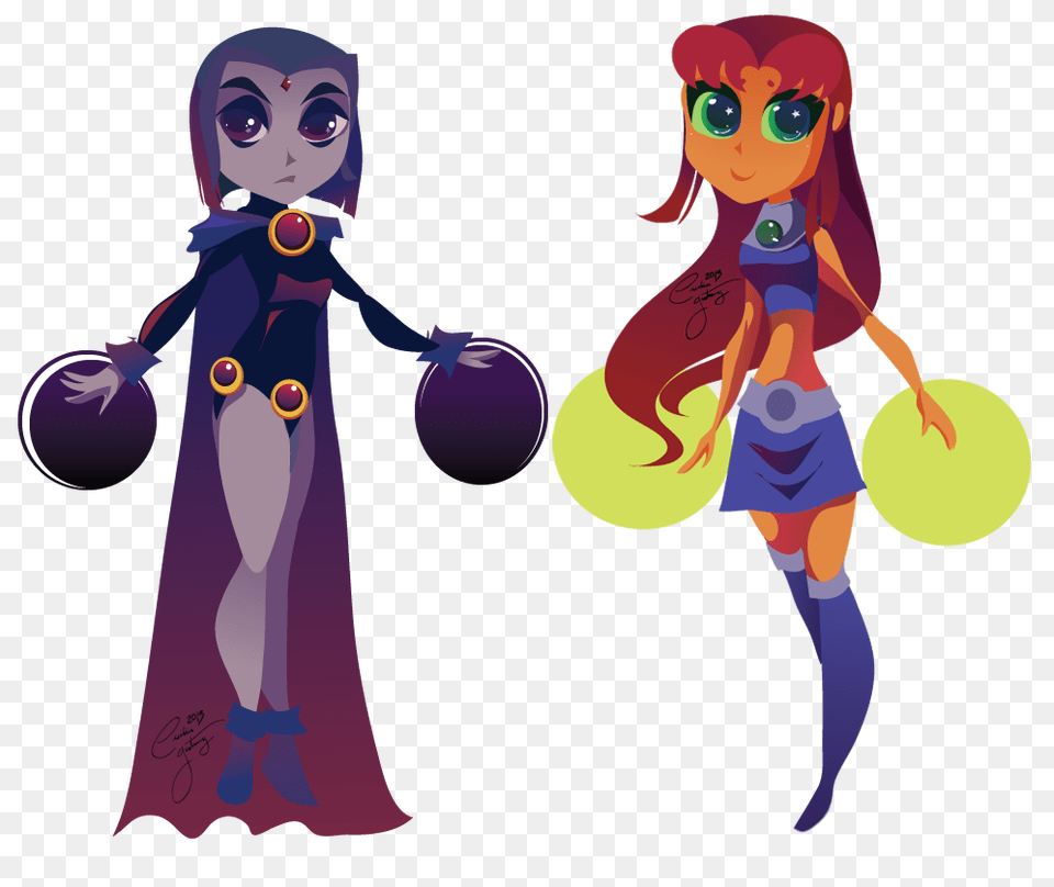 Raven And Starfire, Book, Comics, Publication, Baby Png Image