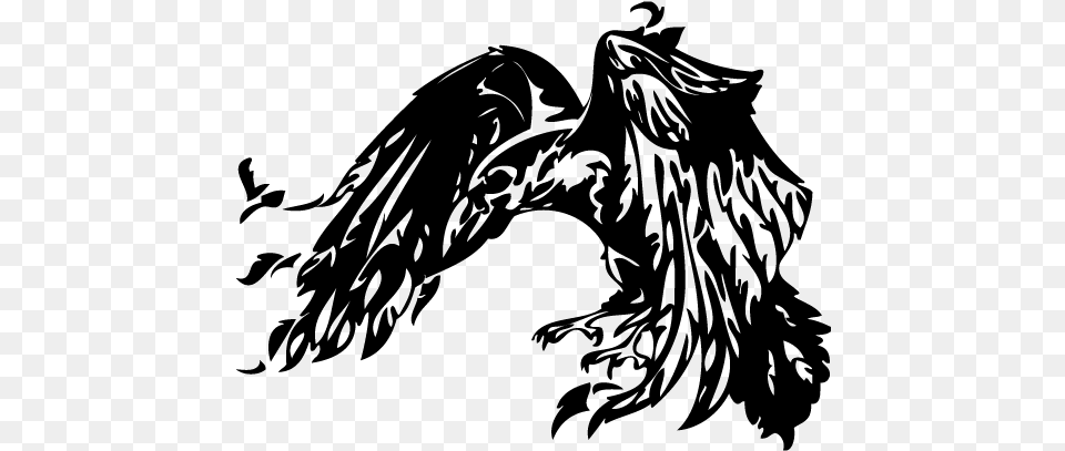 Raven Art Raven Tattoo Vector, Gray Png Image