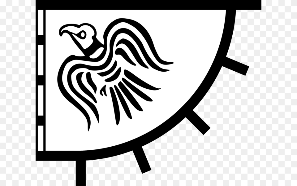 Raven Banner, Animal, Bird, Vulture, Stencil Free Transparent Png