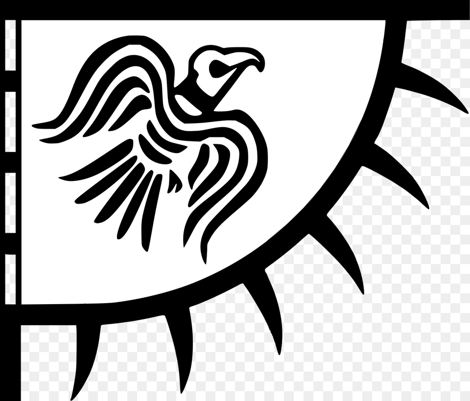 Raven Banner, Stencil, Emblem, Symbol Free Transparent Png