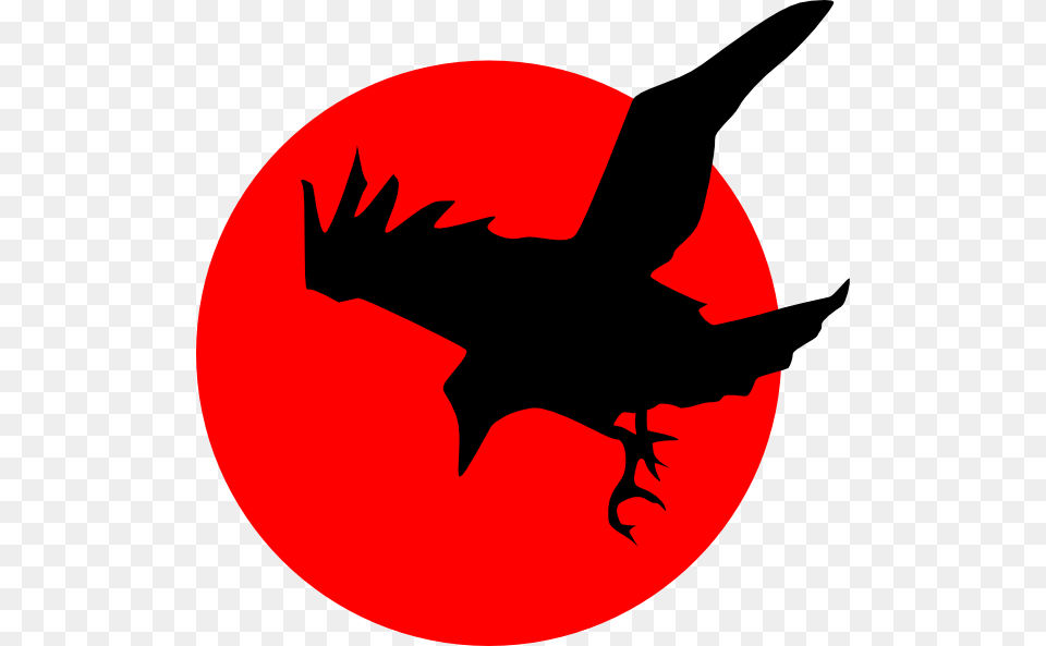 Raven Clip Art Raven On Red Clip Art, Animal, Fish, Logo, Sea Life Png Image