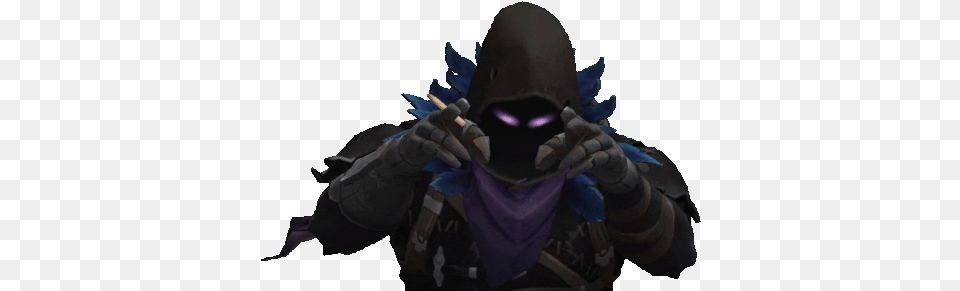 Raven Fortnite Gif Raven Fortnite Sticker Discover U0026 Share Gifs Fictional Character, Person, Ninja Png Image