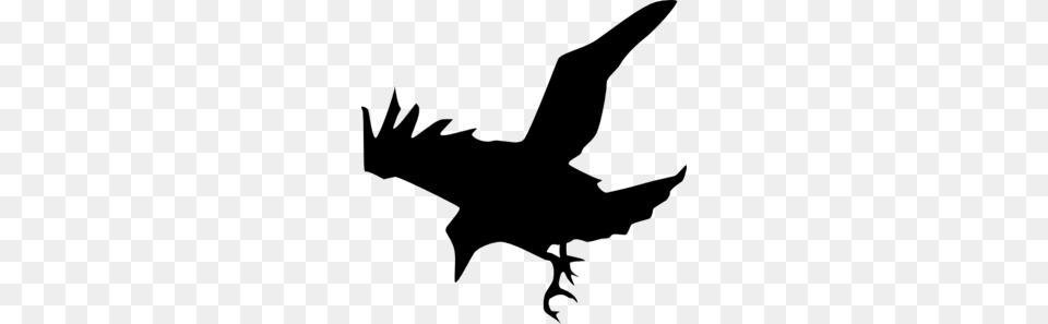 Raven Silhouette Clip Art, Gray Png Image
