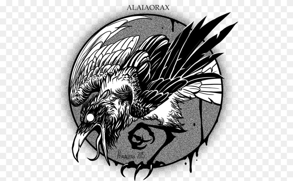 Raven Tattoo Clipart Crow Tattoo, Animal, Beak, Bird, Vulture Png Image