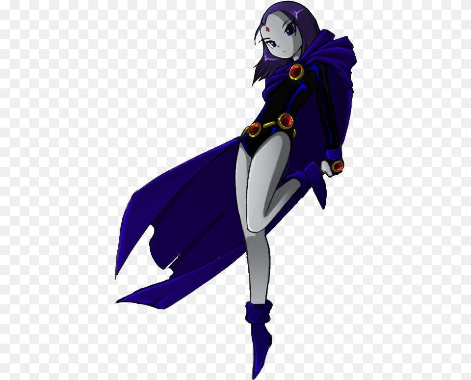 Raven Teen Titans, Book, Cape, Clothing, Comics Free Png Download