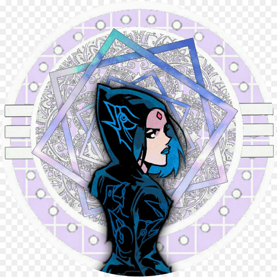 Raven Teen Titans Circle, Baby, Person, Face, Head Free Png Download