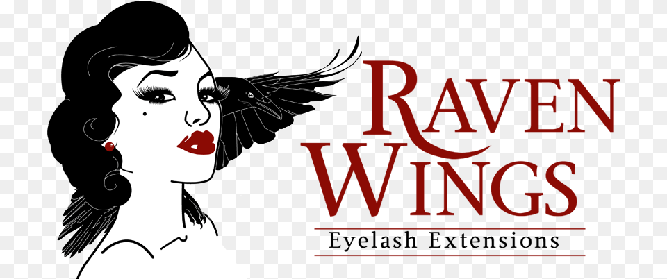 Raven Wings Eyelash Extensions Raven Wings Lashes, Adult, Book, Female, Person Free Png Download